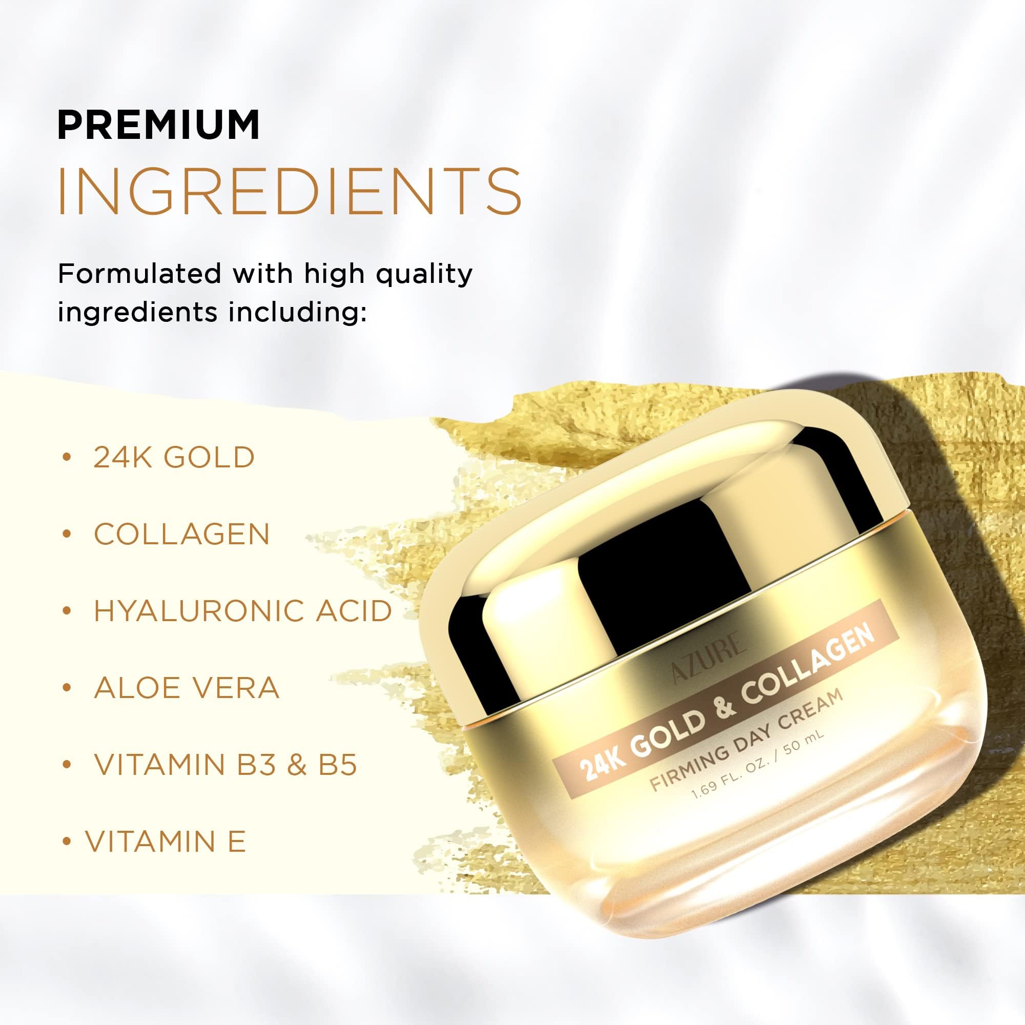 Amazon.com: 24K Gold & Collagen Face Moisturizer, Firming Korean
